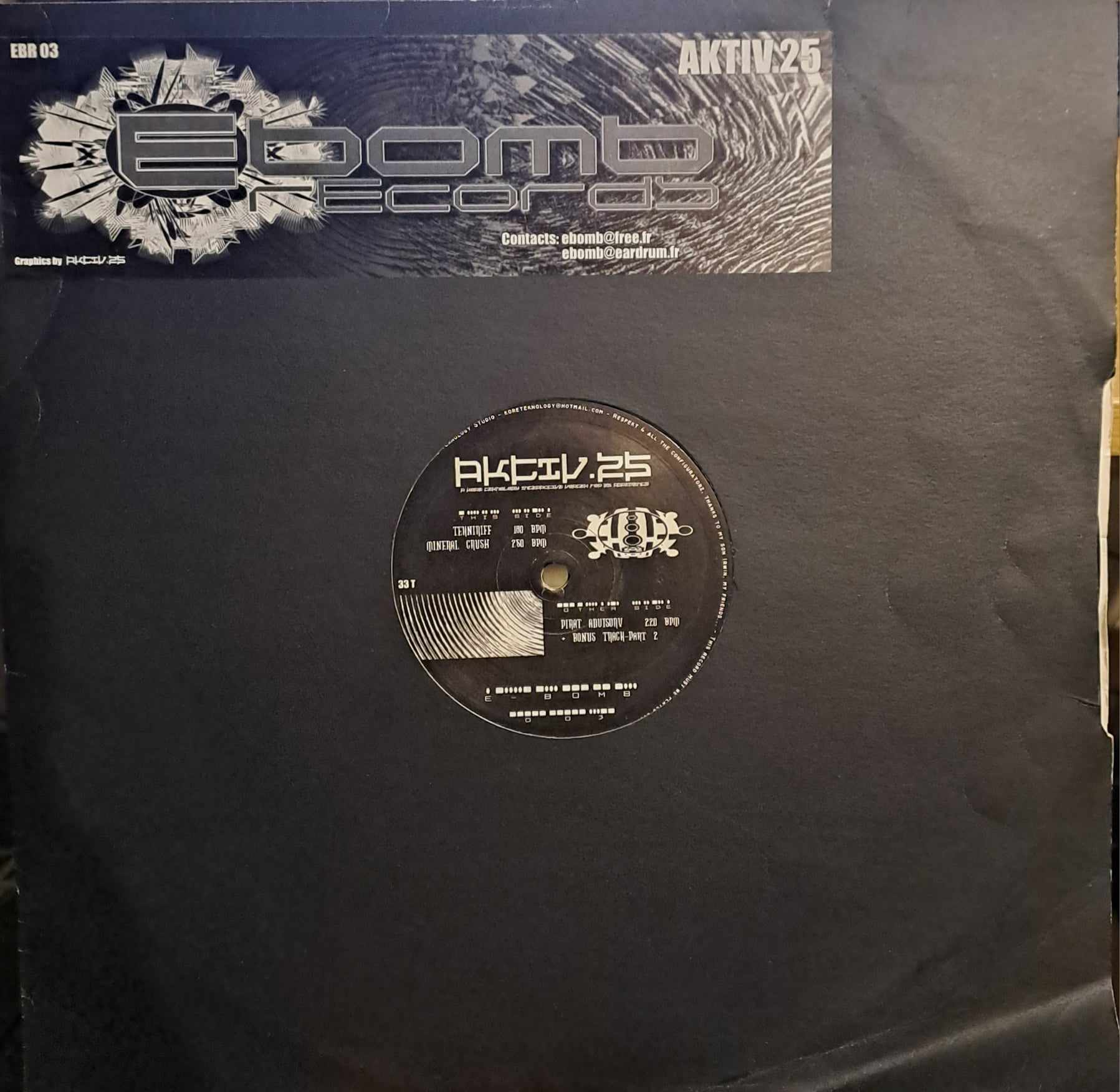 Ebomb Records 03 - vinyle hardcore